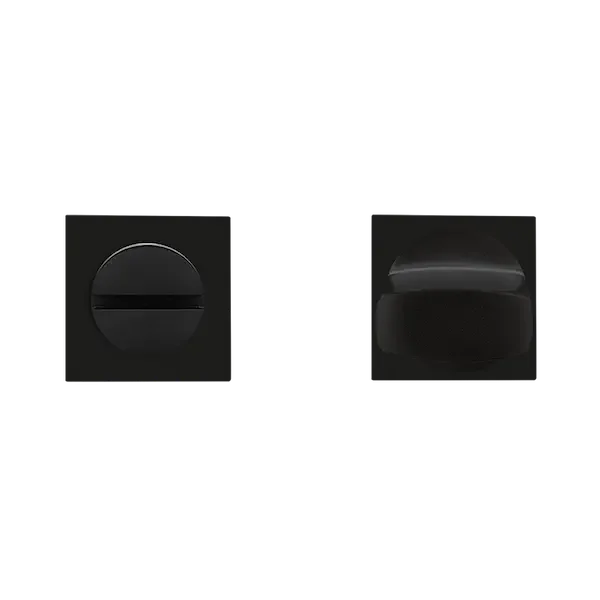 Karcher Design BEZ140Q Complete Set of Rosettes for WC in Black Stainless Steel – thumbnail 1